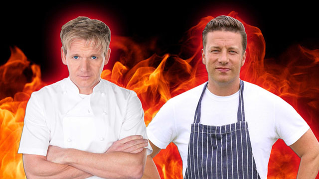 Gordon Ramsay va Jamis Oliver luon doi dau nhau