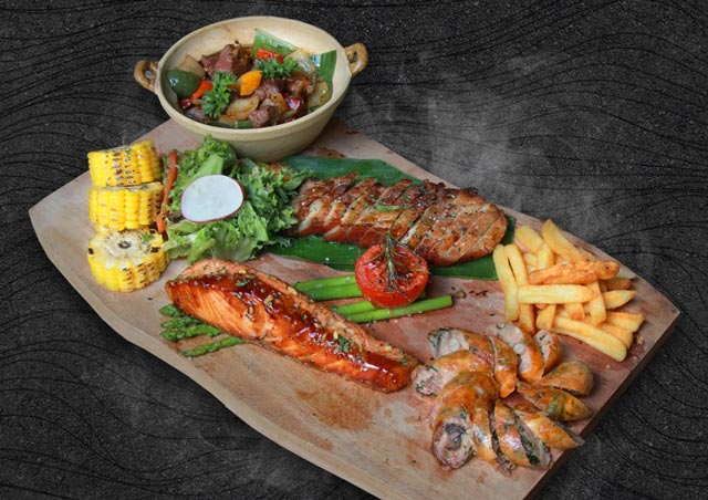 ba gác nướng bia