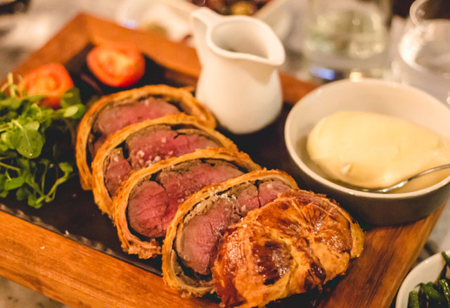 beef wellington la signature dish