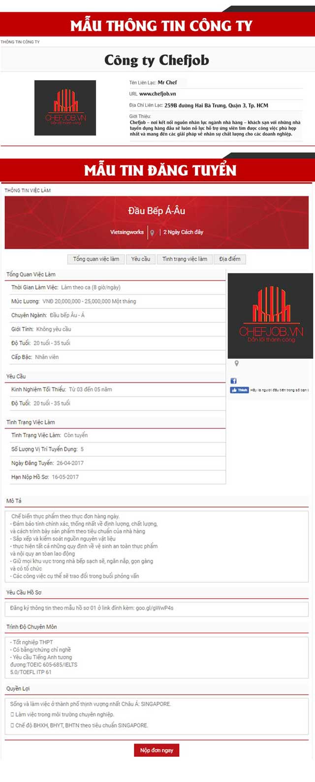 bieu mau dich vu dang tuyen