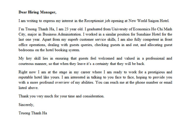 giới thiệu bản thân bằng tiếng anh