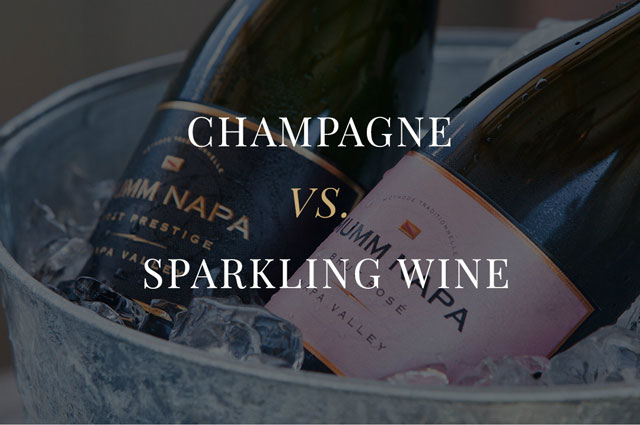 Champagne và Sparkling wine có sự khác biệt rõ rệt