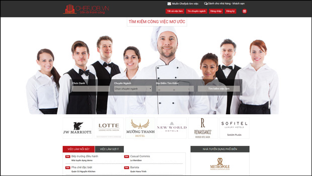 chefjob giai phap nhan su nganh nha hang