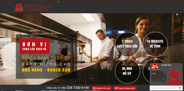 chefjob kenh thong tin viec lam cho nganh nha hang
