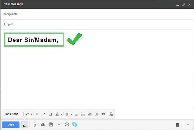 loi chao hoi lich su trong email