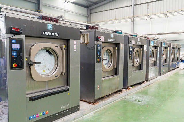 Máy giặt khô rất phổ biến ở khách sạ