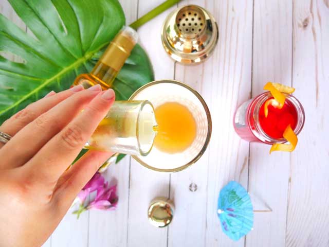 syrup dung trong pha che bartender