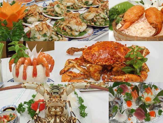 Hải sản – điểm nhấn trong thực đơn tại Song Ngư