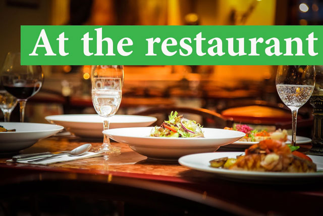 Tiếng Anh ở nhà hàng