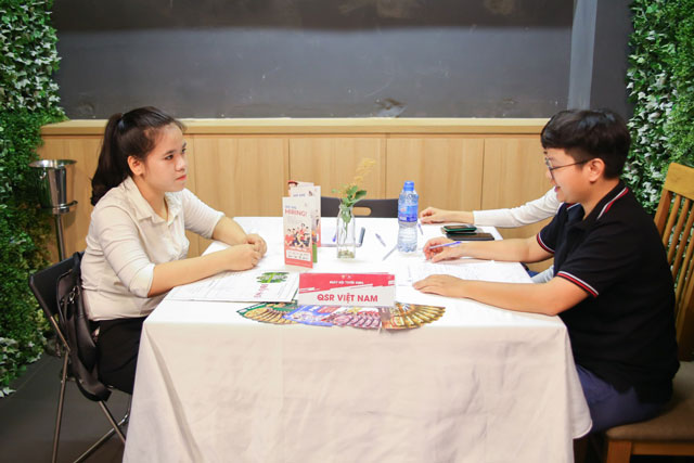 Ứng viên có phong thái tự tin