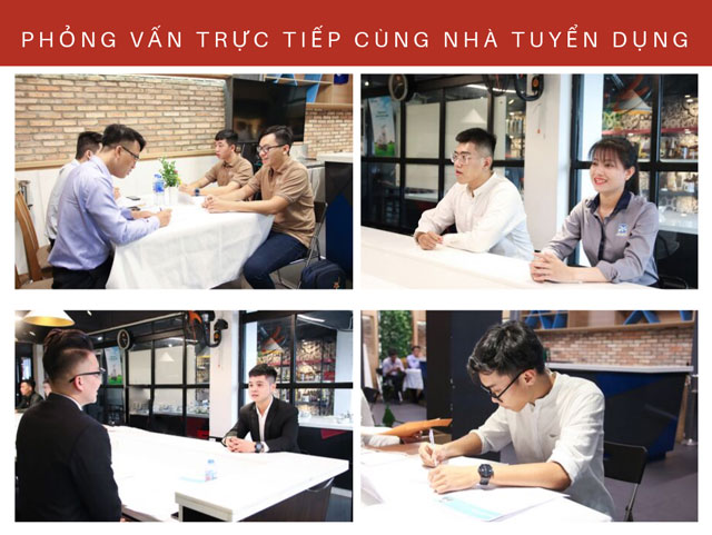 Ứng viên tham gia phỏng vấn ngay tại chương trình